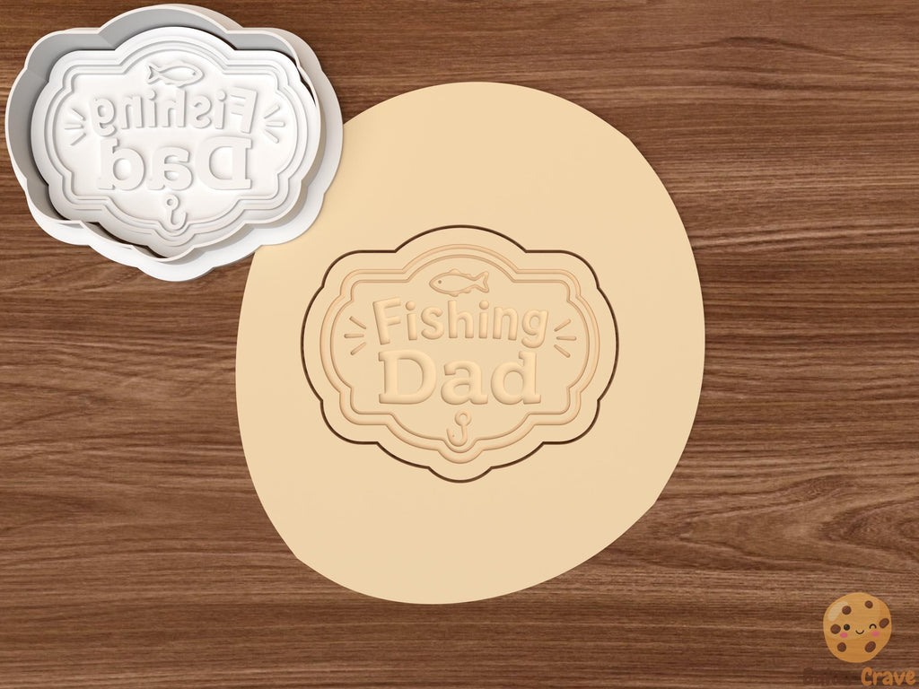 Fishing Dad Cookie Cutter Set STL File