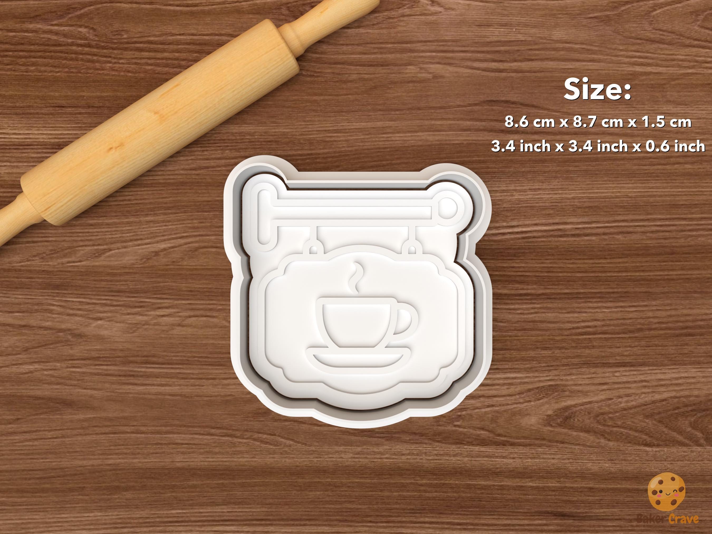 Coffee Shop Cookie Cutter Set STL File