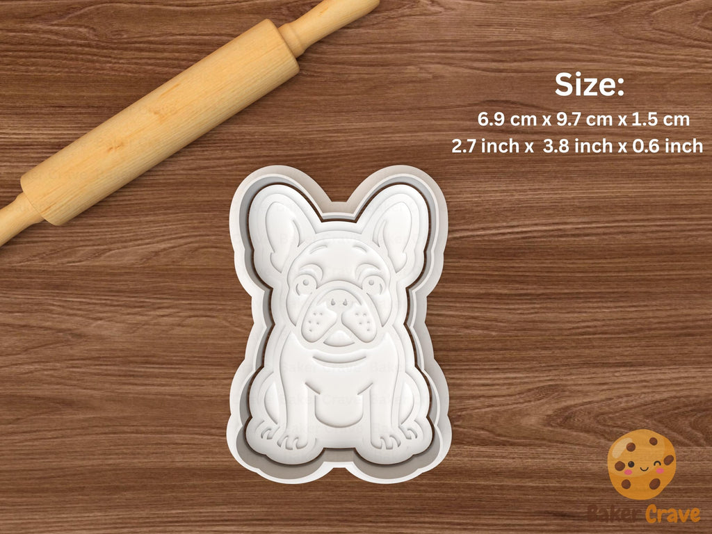 French Bulldog Cookie Cutter Set STL File