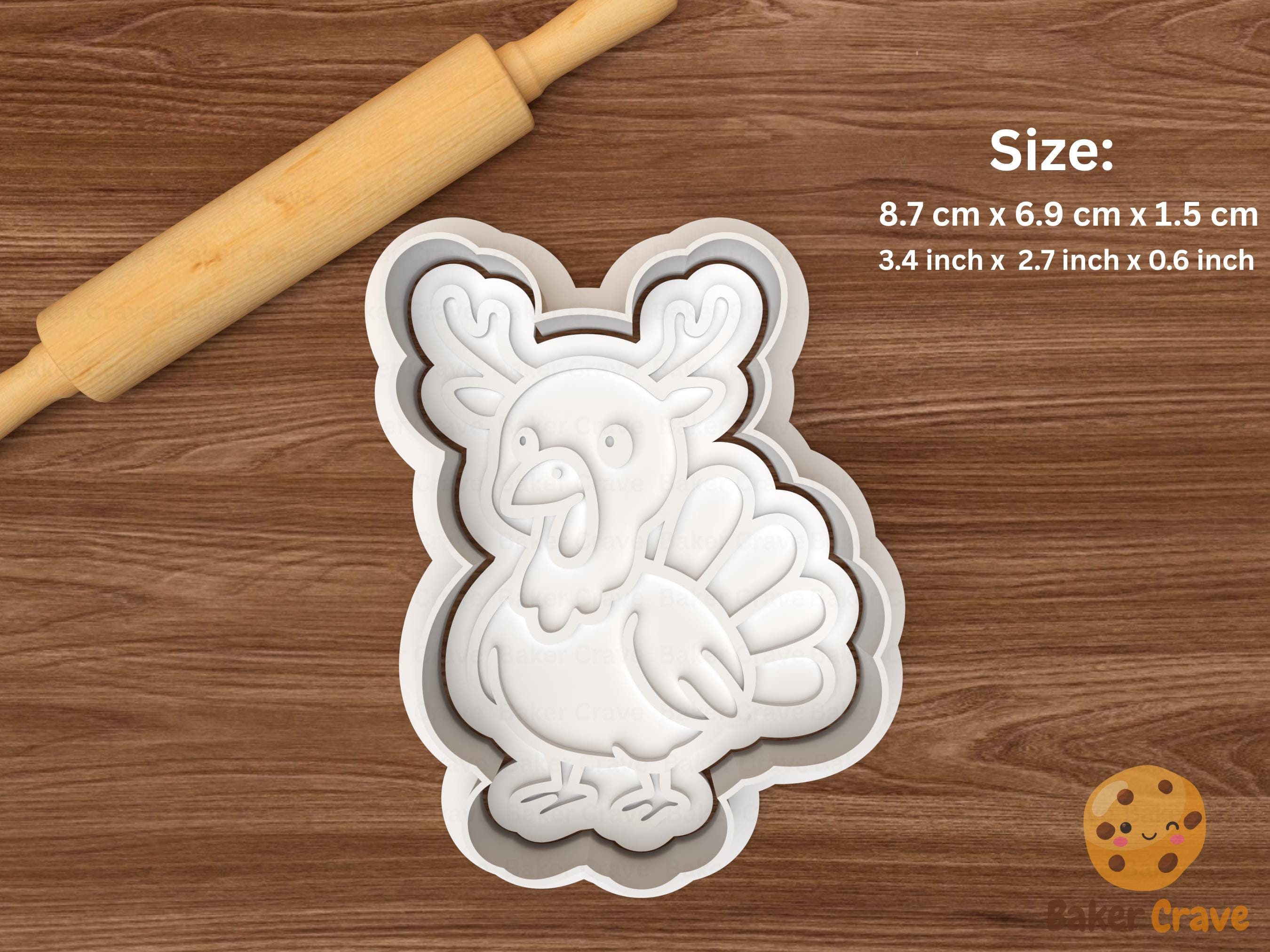 Christmas Turkey Cookie Cutter Set STL File