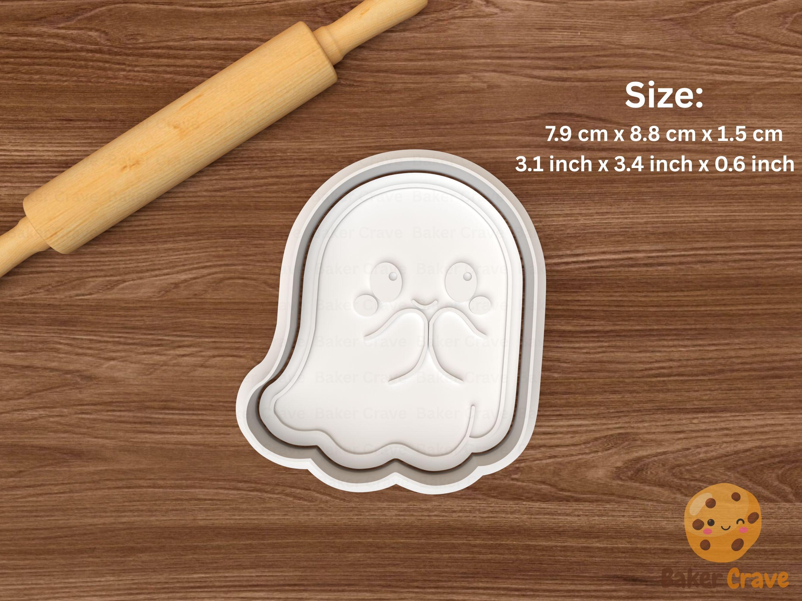 Kawaii Halloween Ghost Cookie Cutter Set STL File