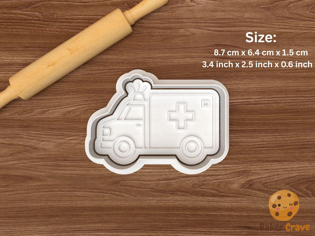 Emergency Vehicles Cookie Cutter Set STL File