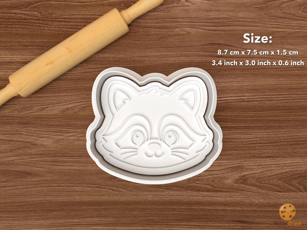 Raccoon Cookie Cutter Set STL File