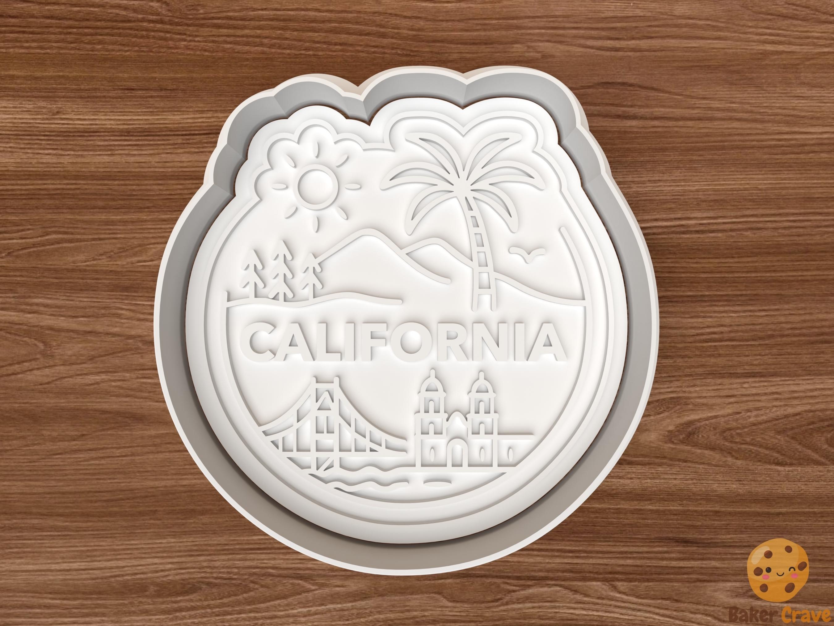 California Cookie Cutter STL File