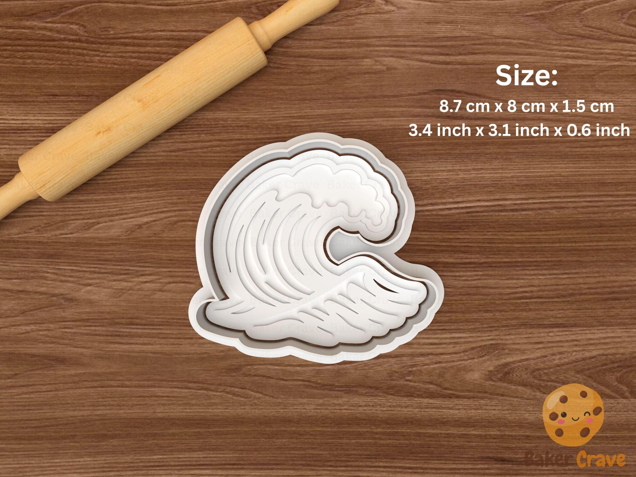 Wave Cookie Cutter Set STL File