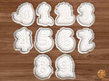 Dinosaur Numbers Cookie Cutter Set STL File