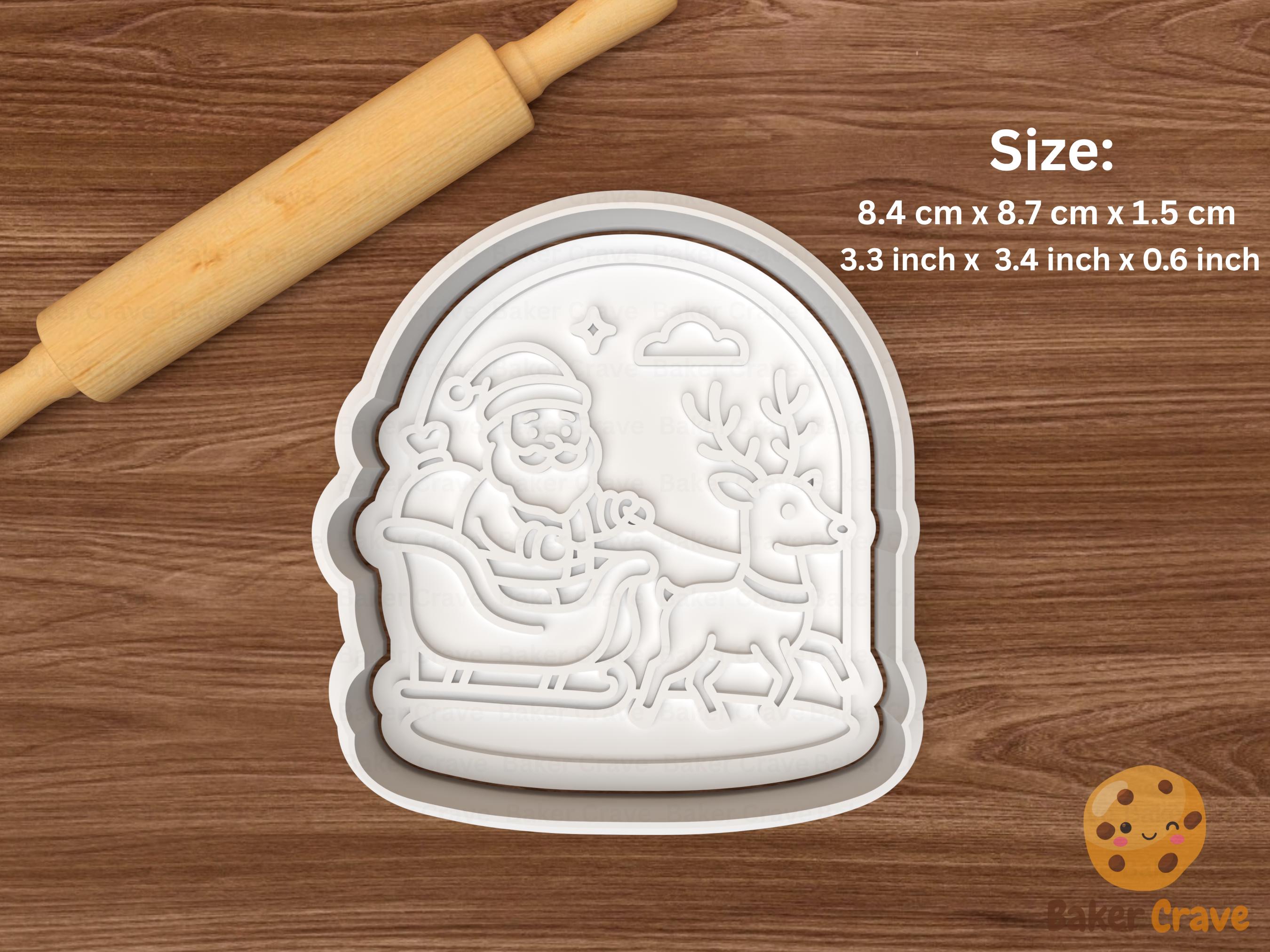 Christmas Sleigh Scene Cookie Cutter STL File