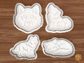 Wolf Cookie Cutter Set STL File