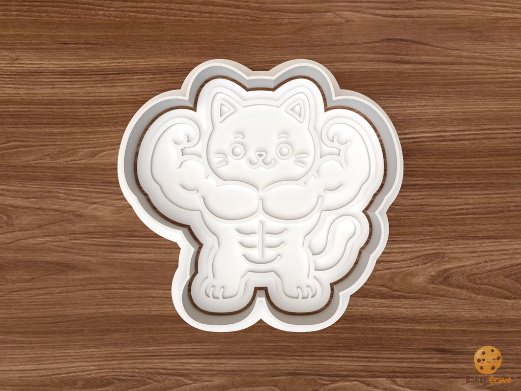 Buff Cat Cookie Cutter STL File
