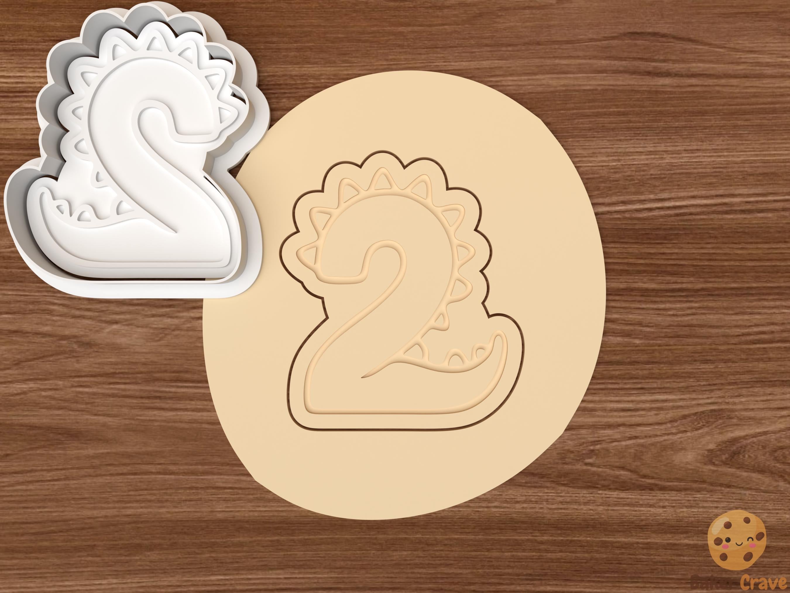 Dinosaur Numbers Cookie Cutter Set STL File
