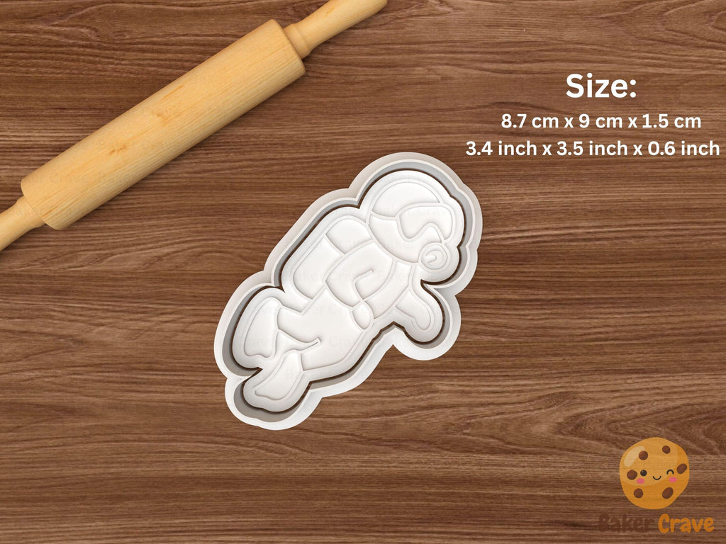 Scuba Diving Cookie Cutter Set STL File