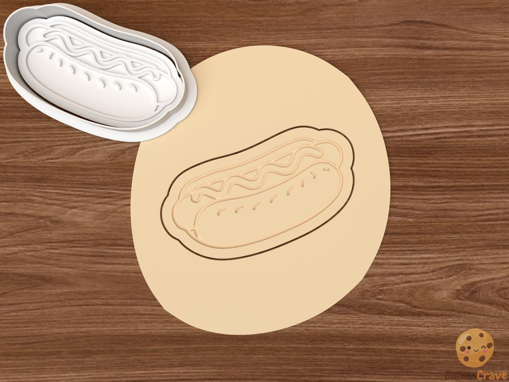 Hot Dog Cookie Cutter Set STL File