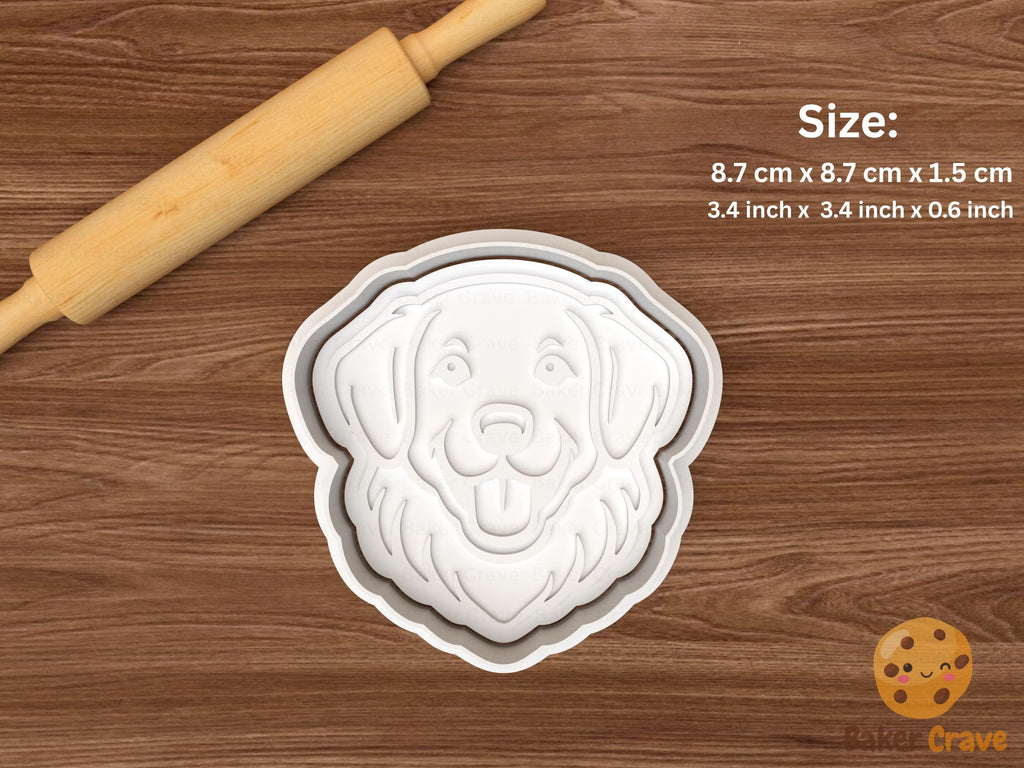 Golden Retriever Dog Cookie Cutter Set STL File