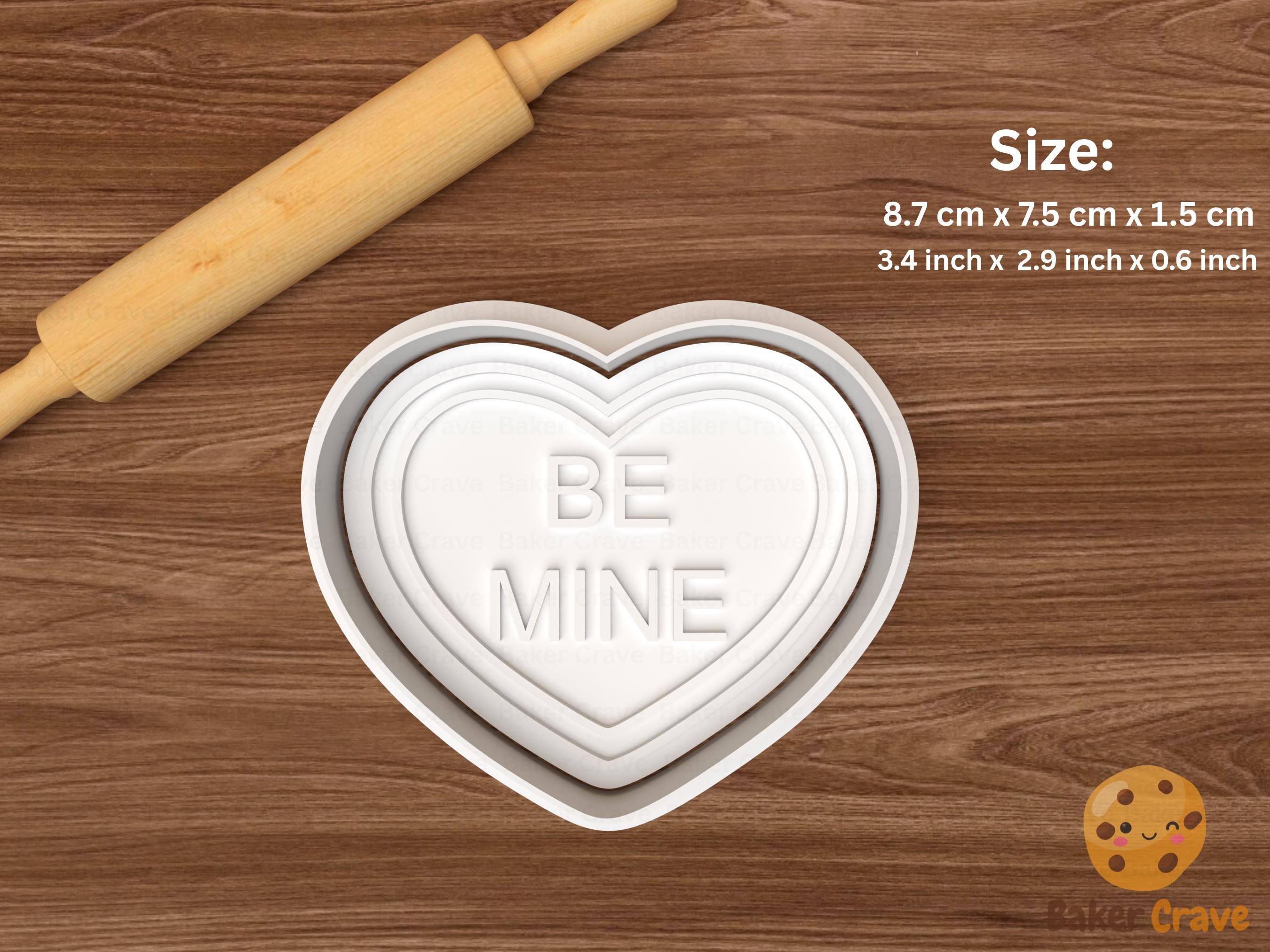 Valentines Conversation Hearts Cookie Cutter Set STL File