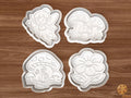 Fairy Mushroom Cookie Cutter Set STL File