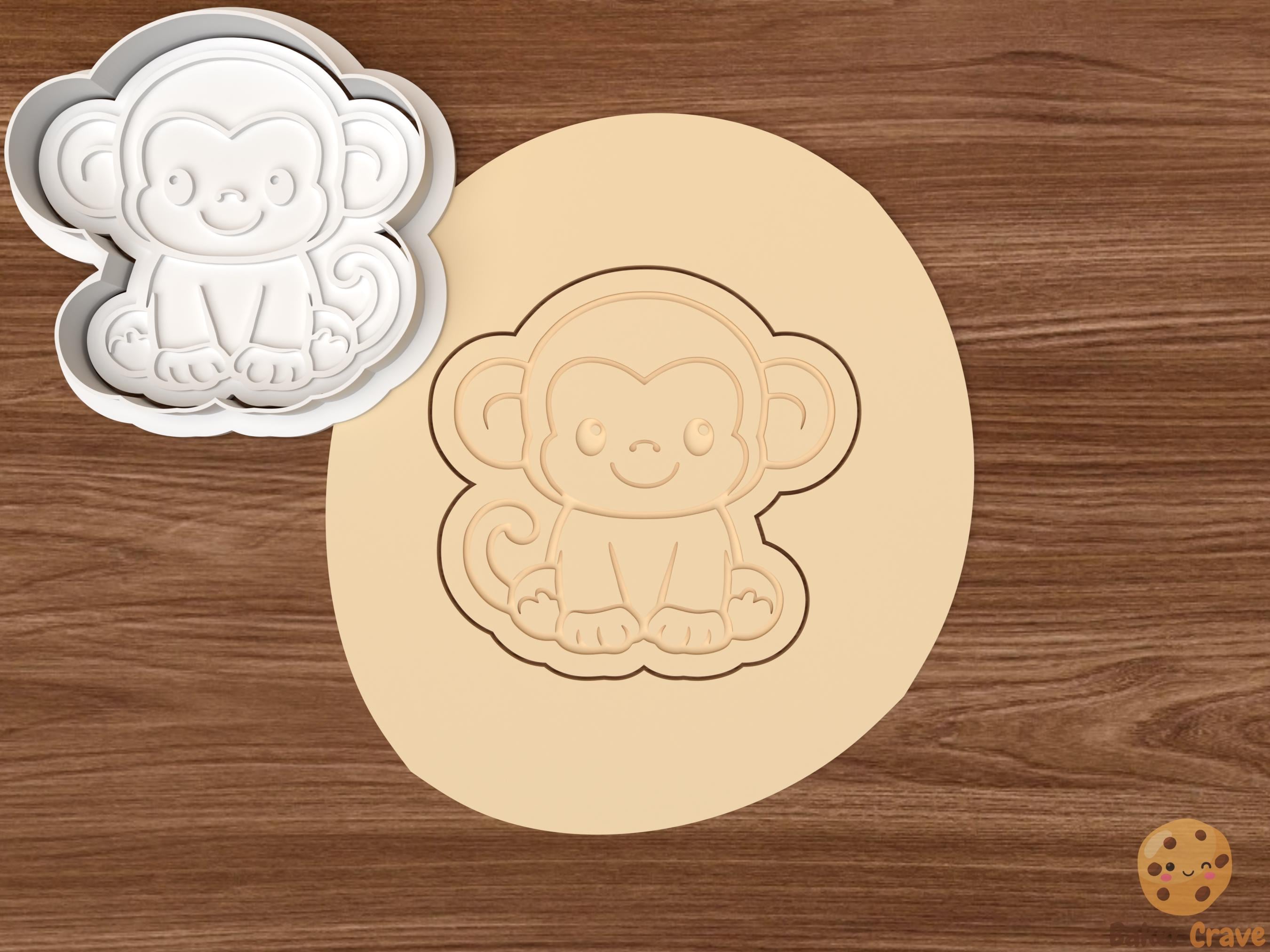 Baby Safari Animals Cookie Cutter Set STL File
