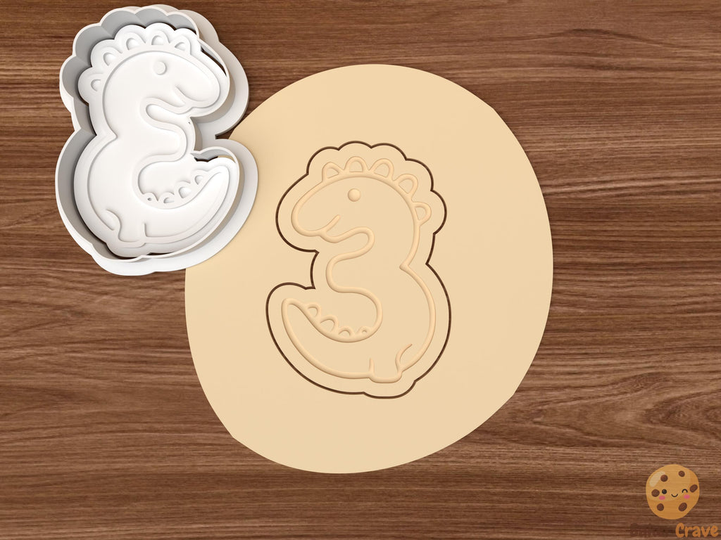 Dinosaur Numbers Cookie Cutter Set STL File