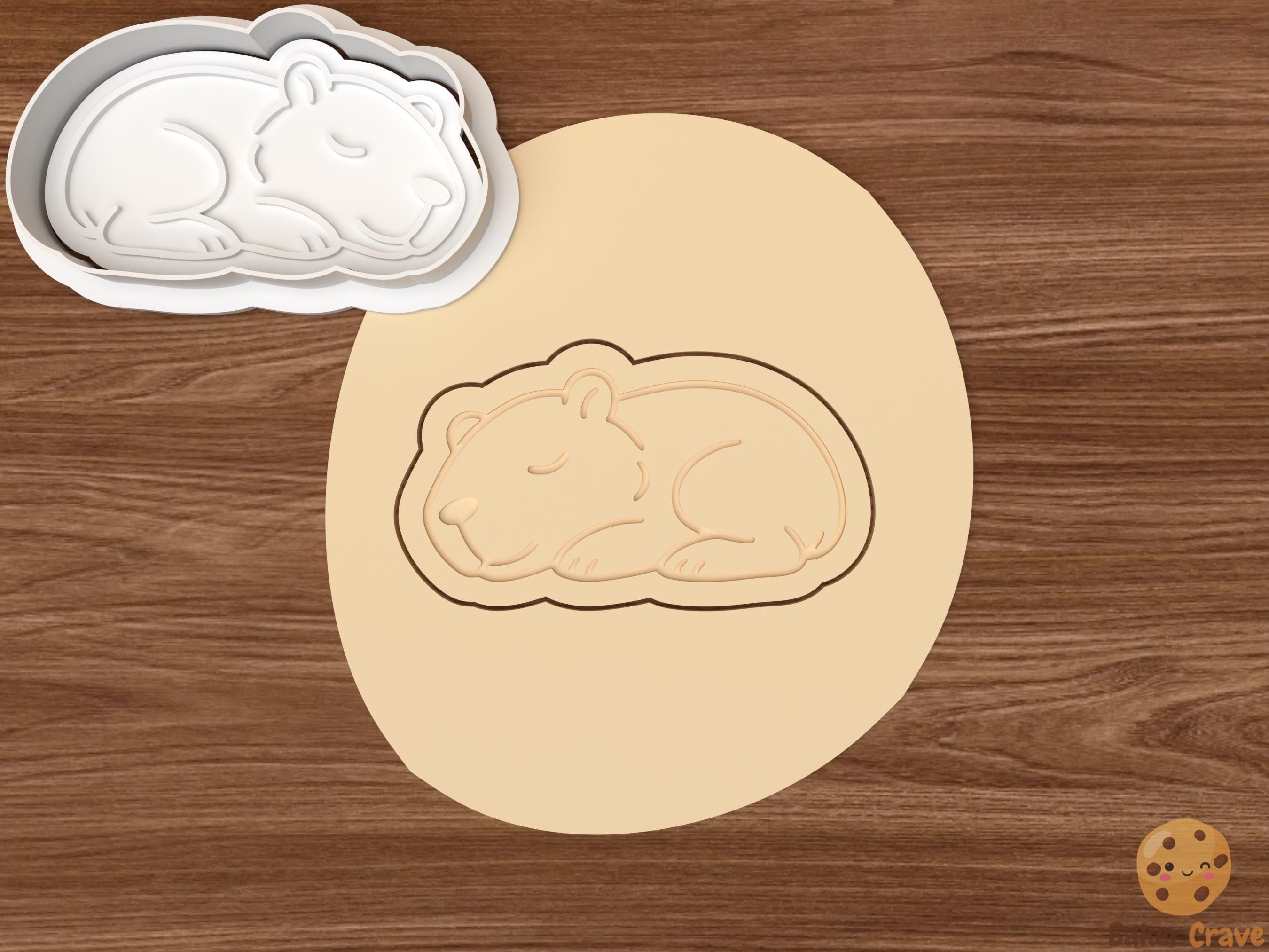 Capybara Cookie Cutter Set STL File