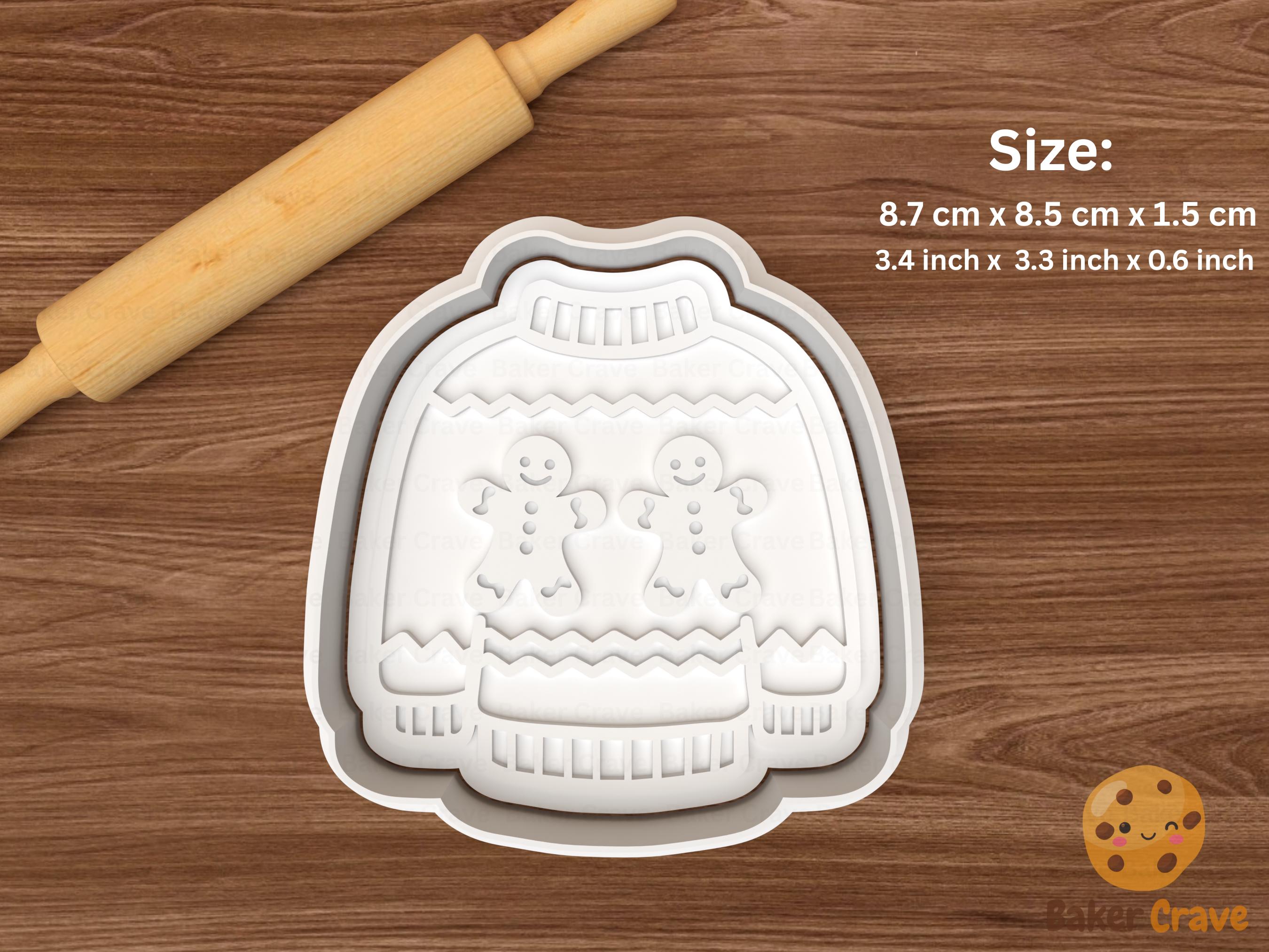 Christmas Sweater Cookie Cutter Set STL File