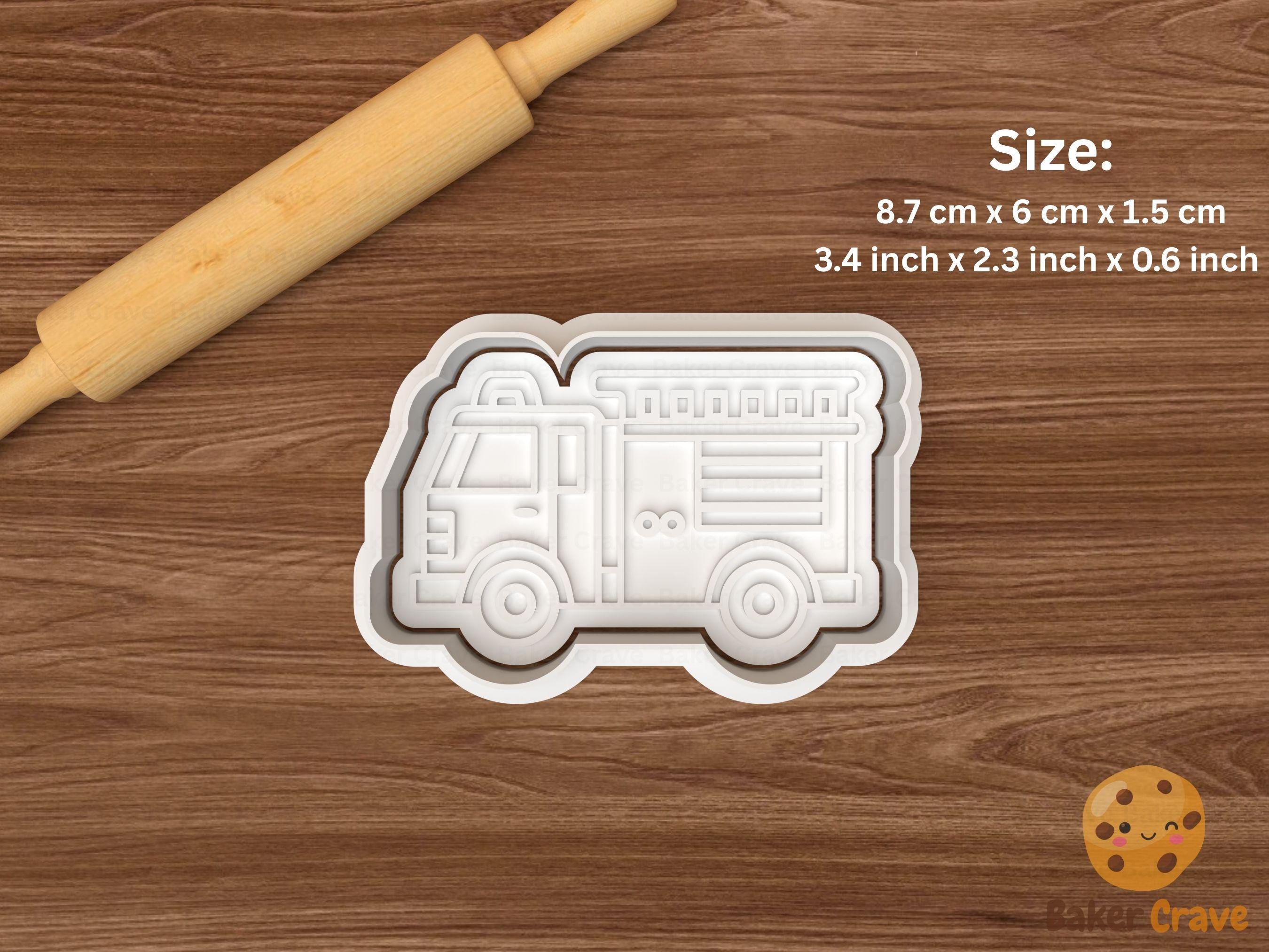 Emergency Vehicles Cookie Cutter Set STL File