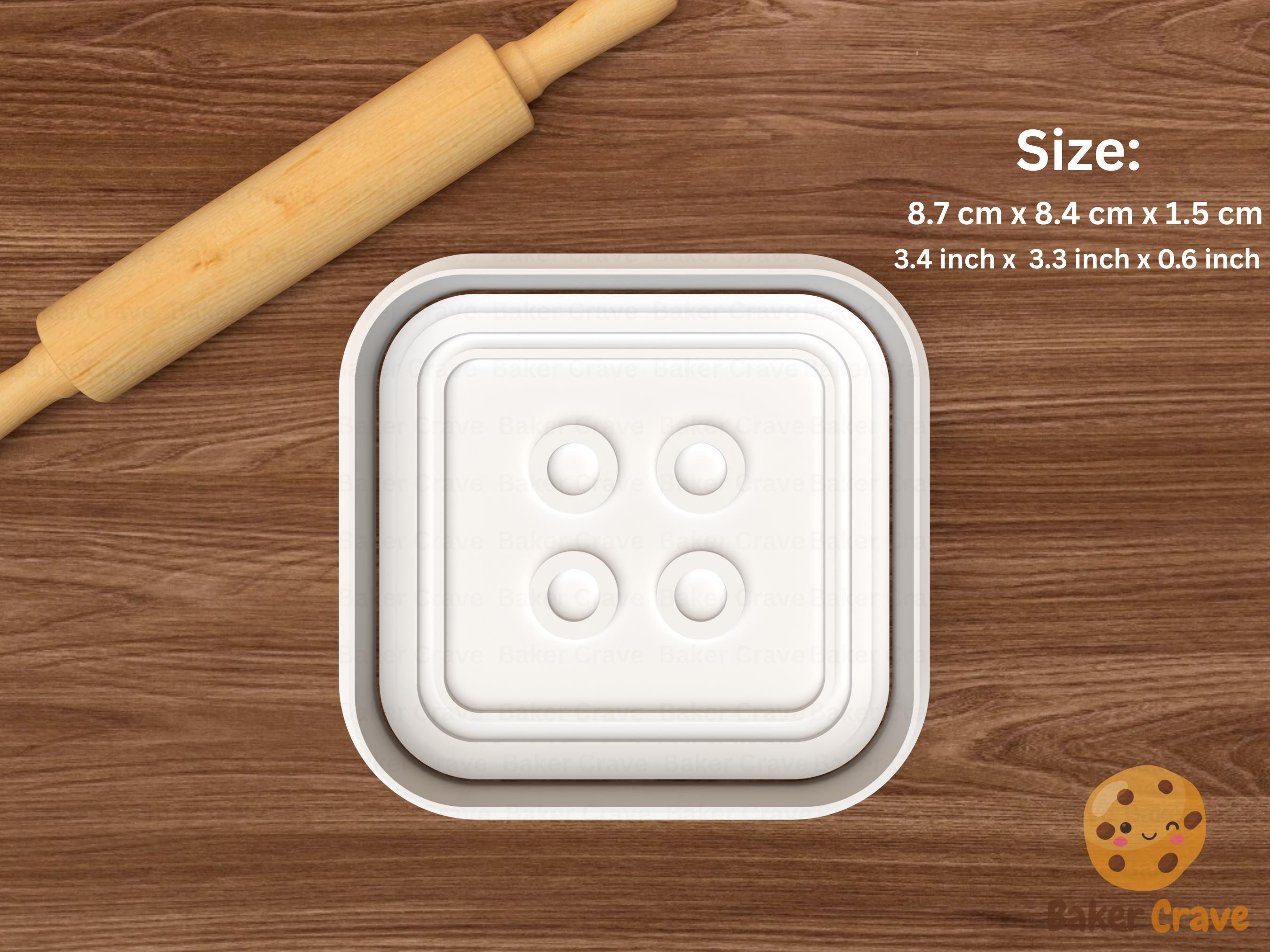 Button Cookie Cutter Set STL File