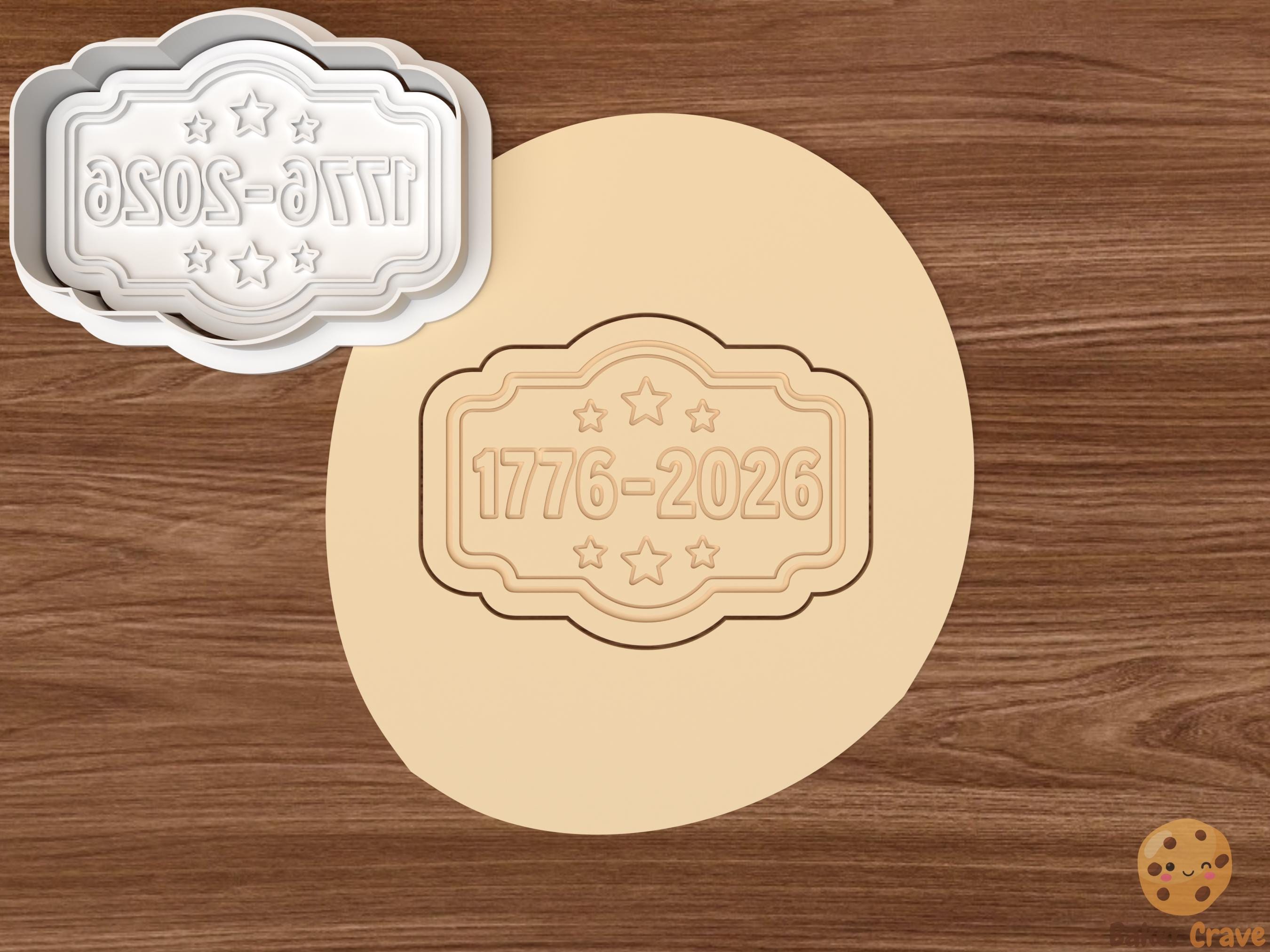 USA 250th Anniversary Cookie Cutter Set STL File