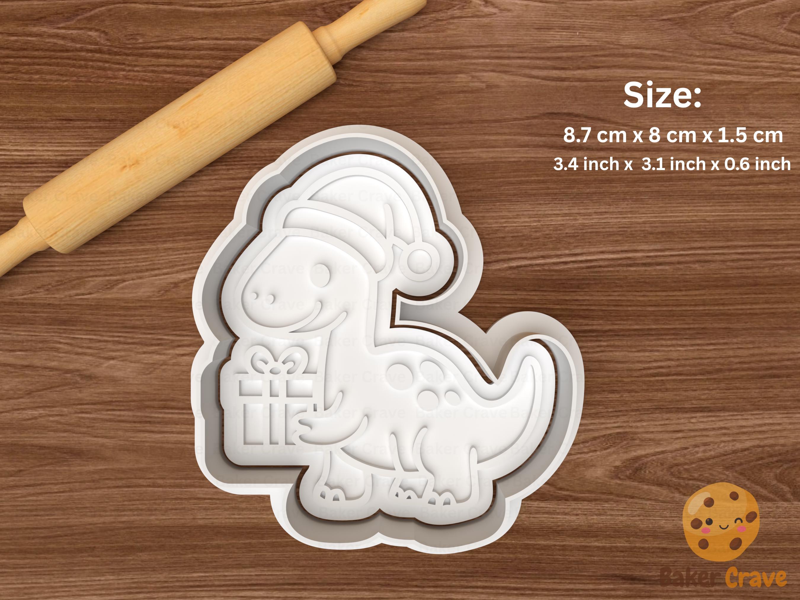 Christmas Dinosaur Cookie Cutter Set STL File