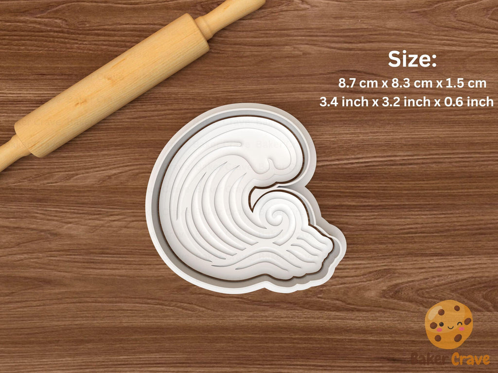 Wave Cookie Cutter Set STL File