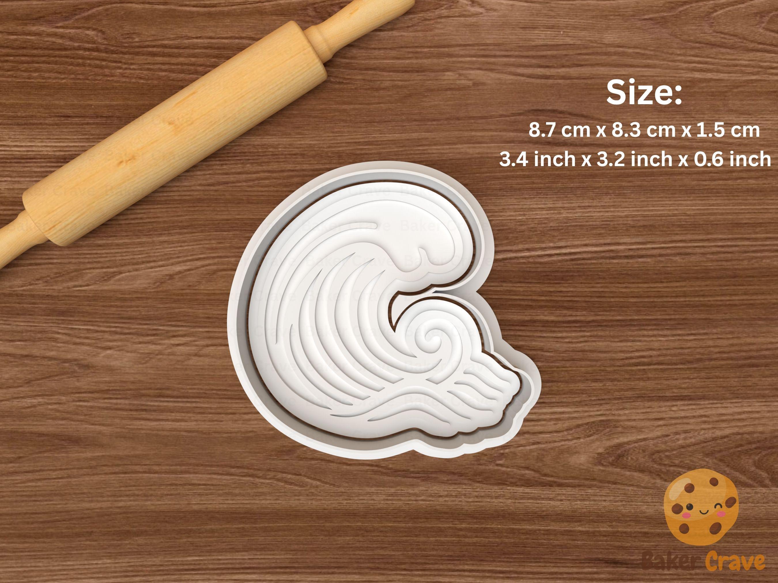 Wave Cookie Cutter Set STL File