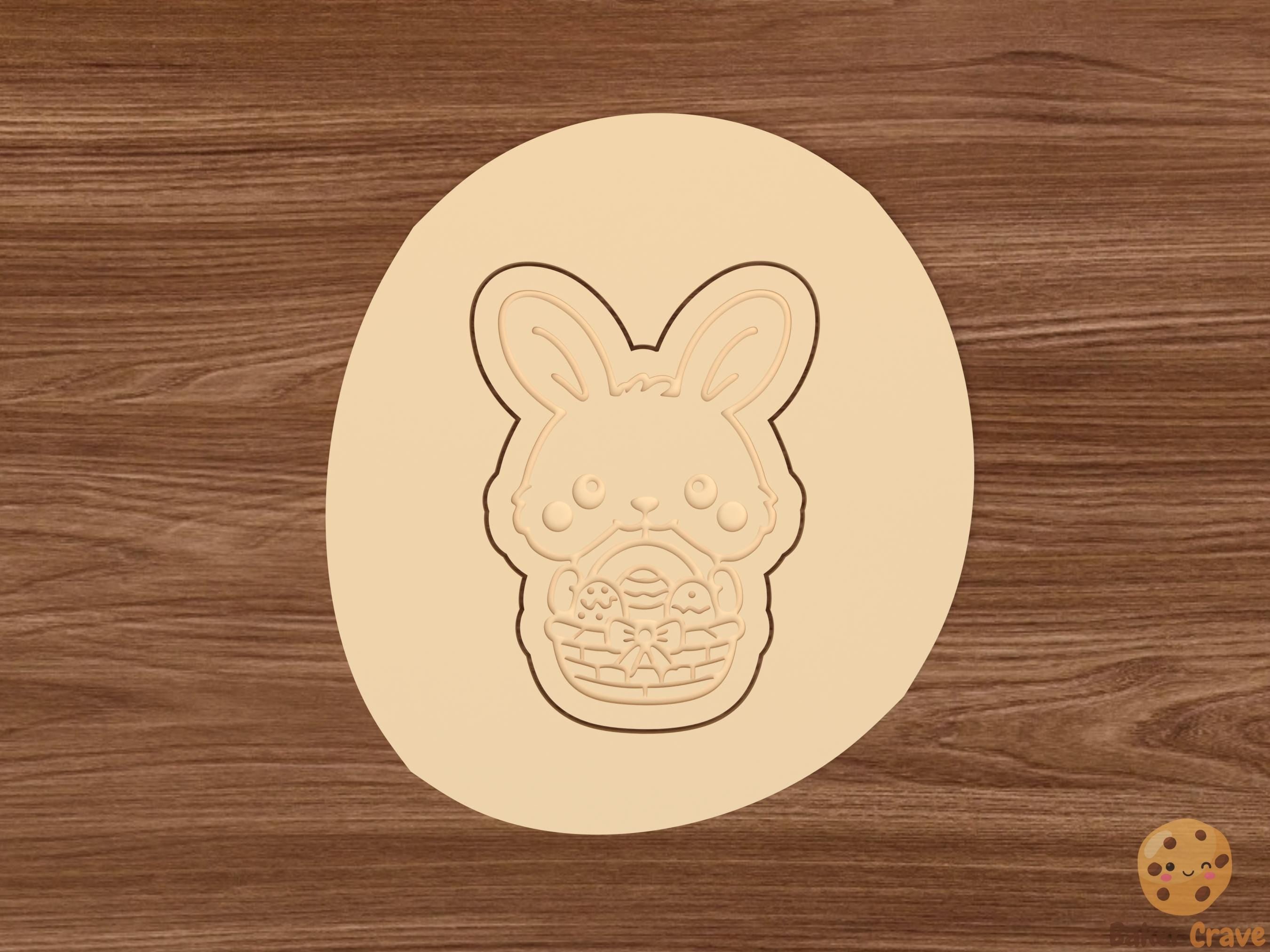 Easter Bunny Cookie Cutter Set STL File
