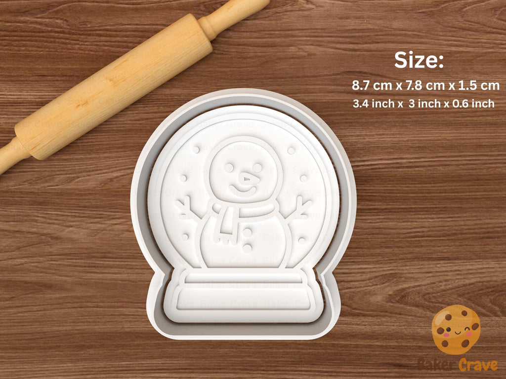 Christmas Snow Globes Cookie Cutter Set STL File
