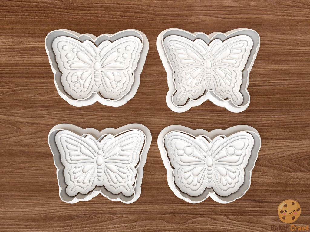 Butterfly Cookie Cutter Set STL File