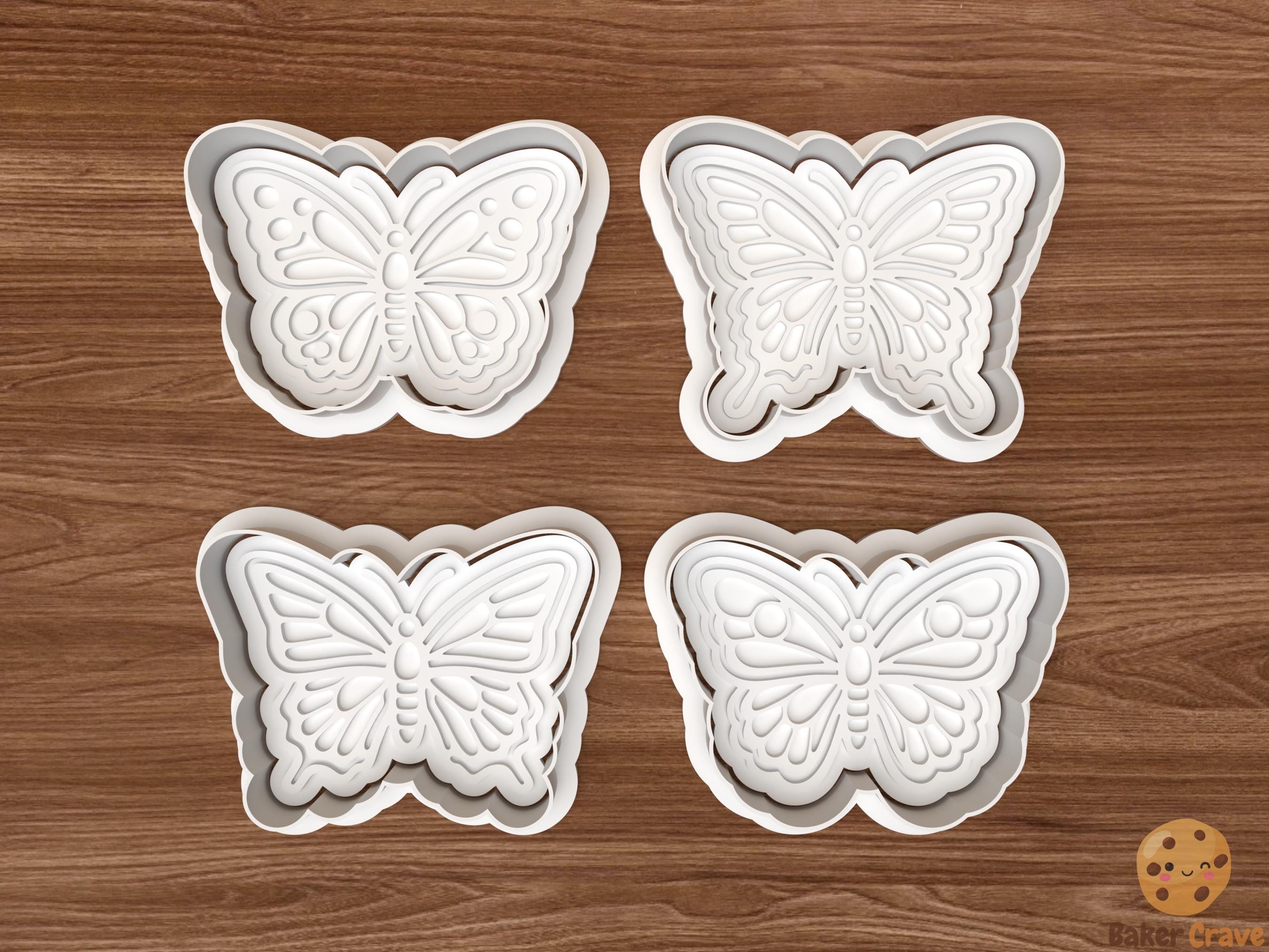 Butterfly Cookie Cutter Set STL File
