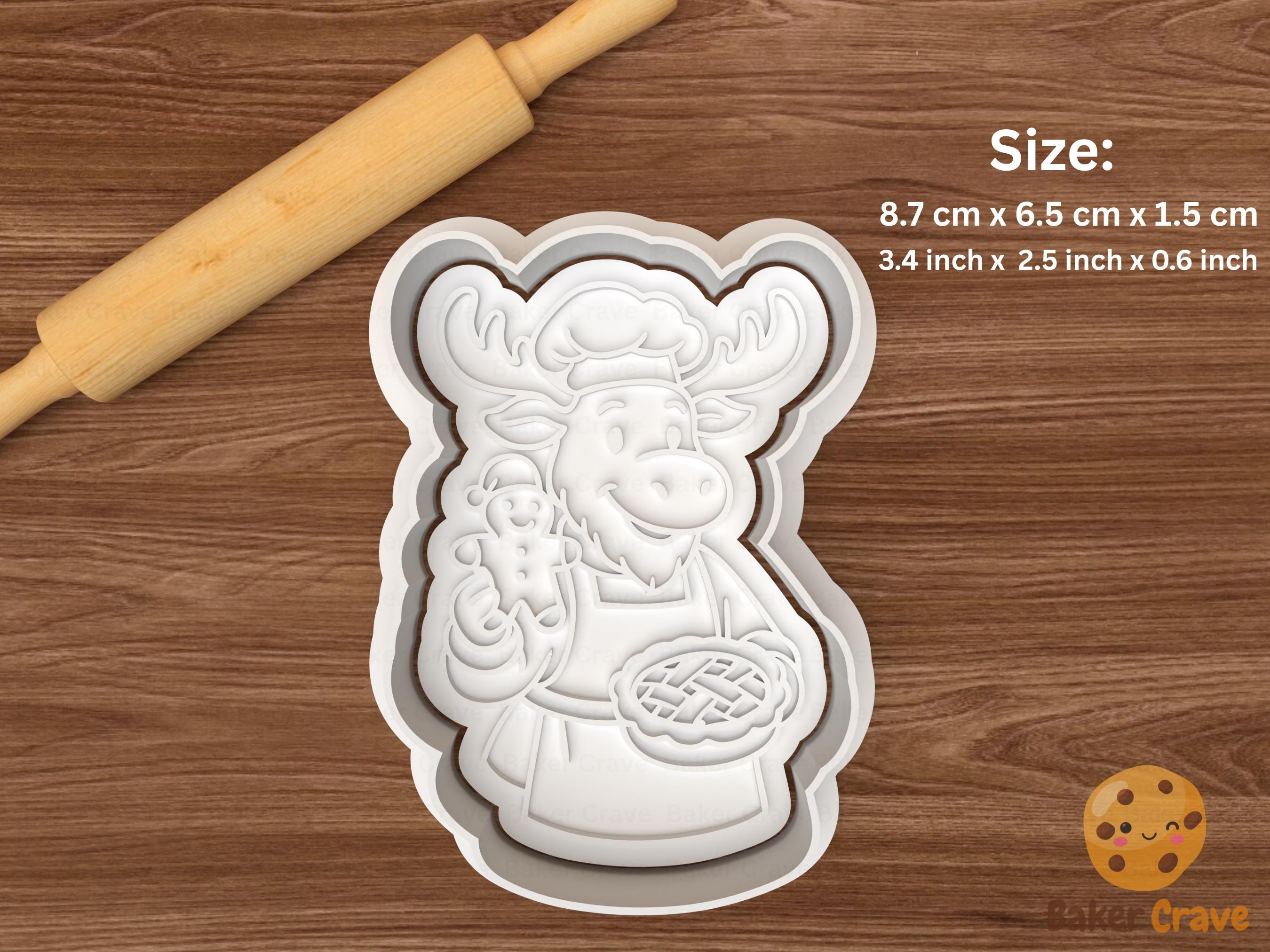 Christmas Moose Cookie Cutter Set STL File