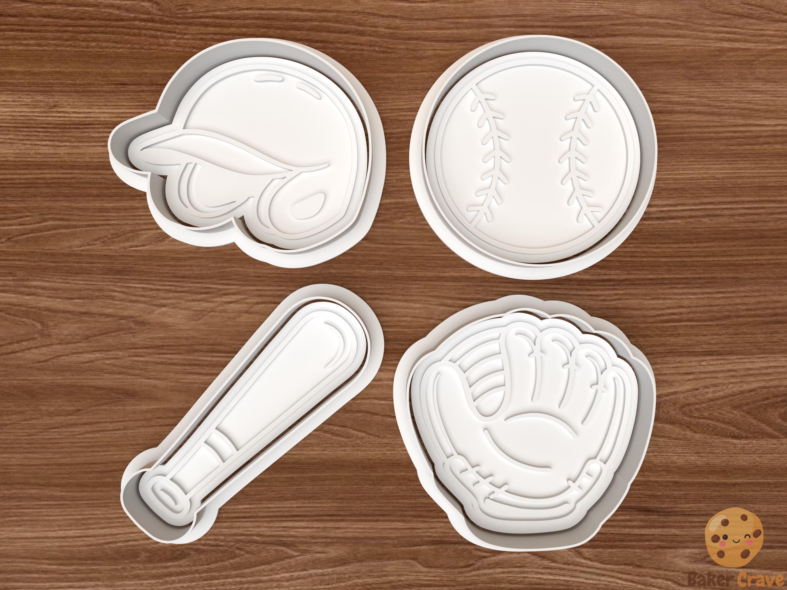 Baseball Cookie Cutter Set STL File