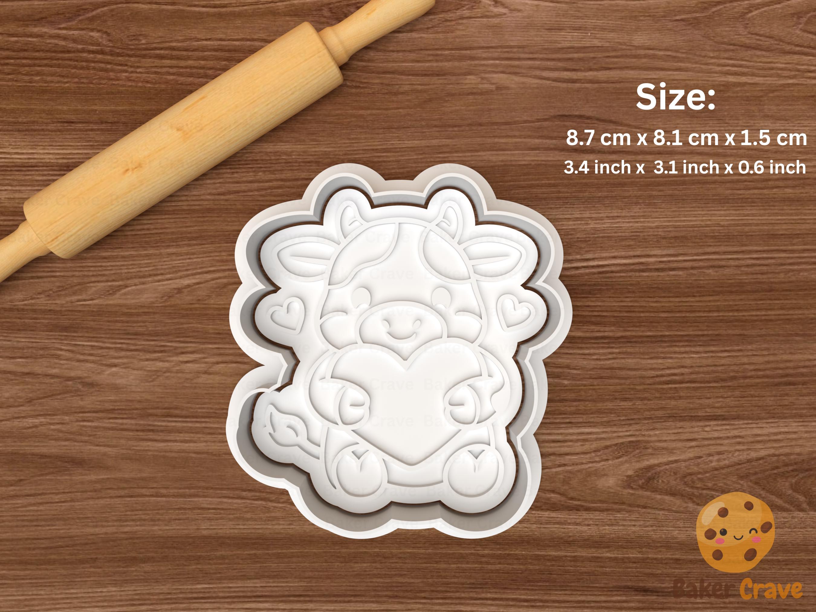I Love Moo Valentine Cookie Cutter Set STL File