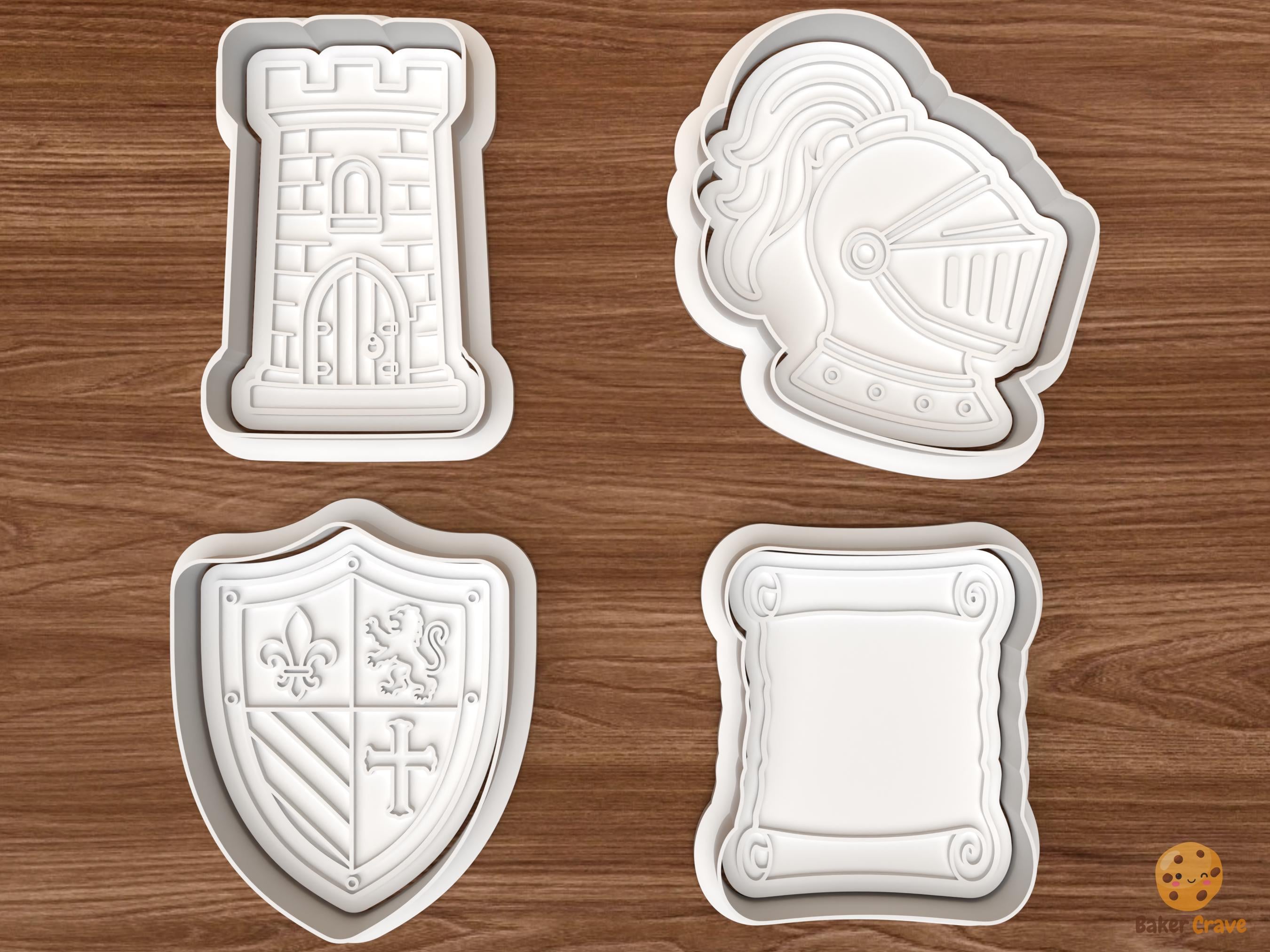 Medieval Kingdom Cookie Cutter Set STL File