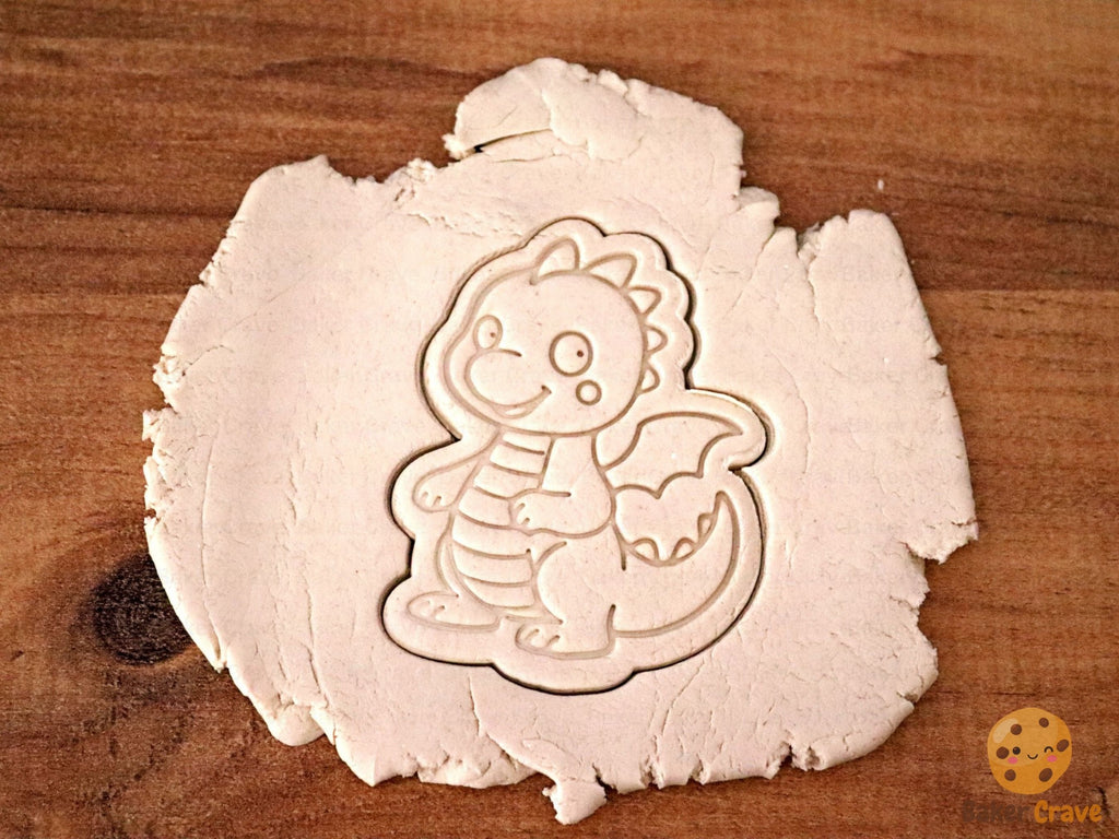 Cute Dragon Cookie Cutter STL File - IMG 4675fix