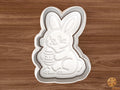 Easter Bunny Holding Egg Cookie Cutter STL File
