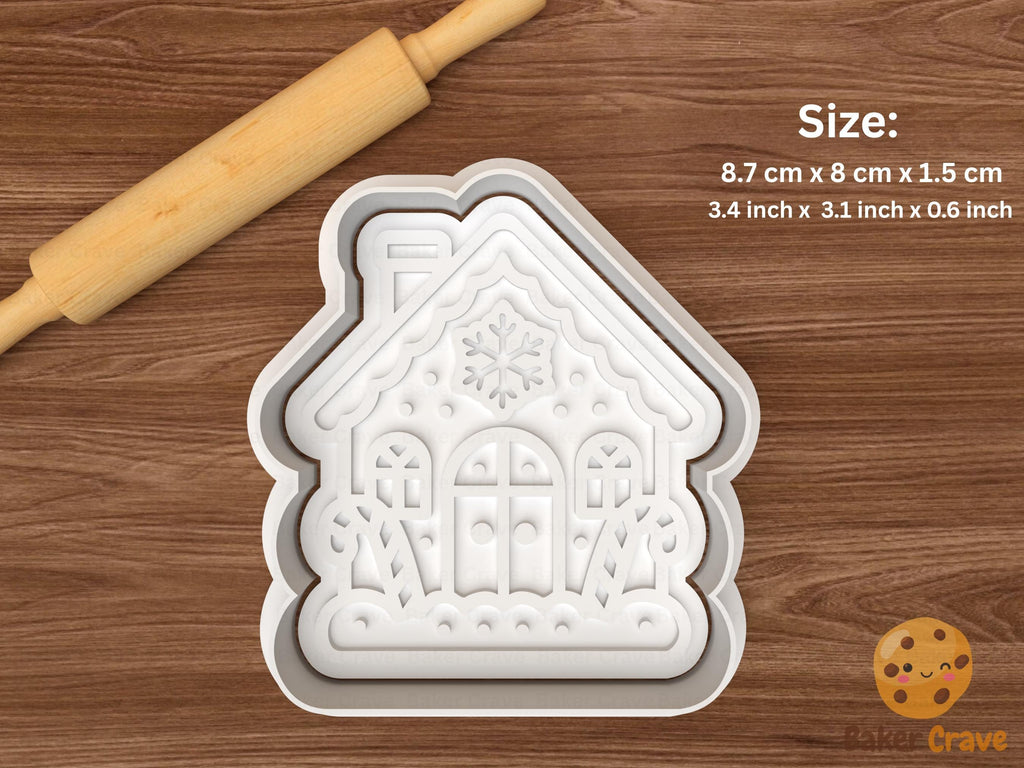 Christmas Gingerbread House Cookie Cutter Set STL File