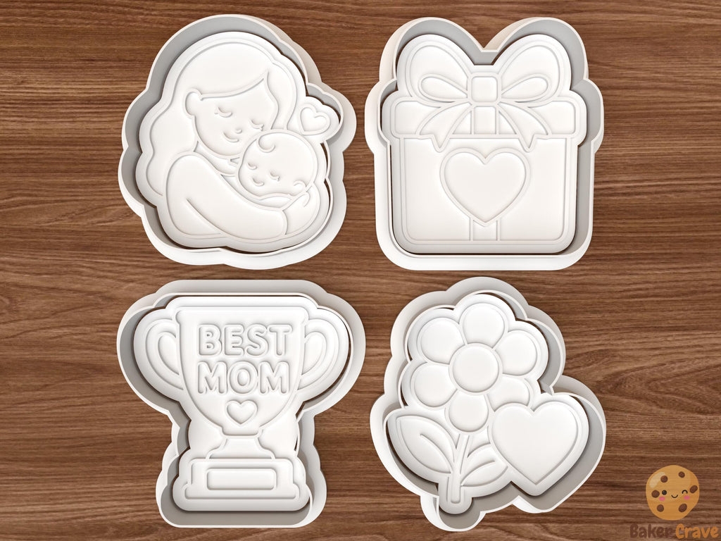 Mom Cookie Cutter Set STL File