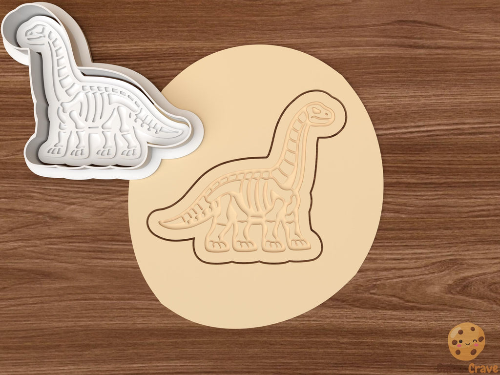 Dinosaur Fossil Cookie Cutter Set STL File
