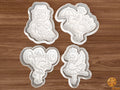Whimsical Animals Cookie Cutter Set STL File - a1