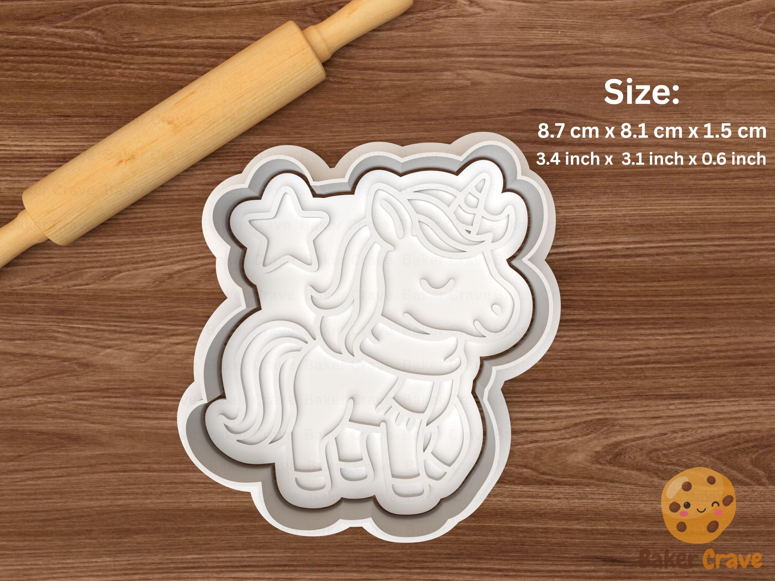 Christmas Unicorn Cookie Cutter Set STL File