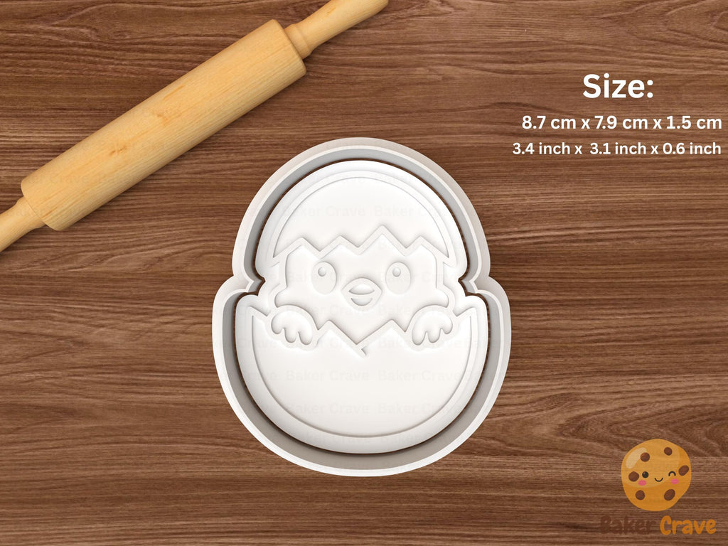 Easter Chick Cookie Cutter Set STL File