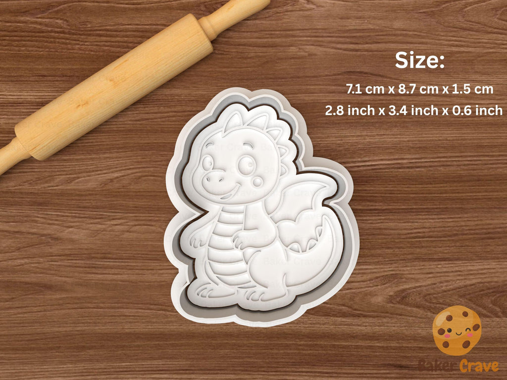 Cute Dragon Cookie Cutter STL File