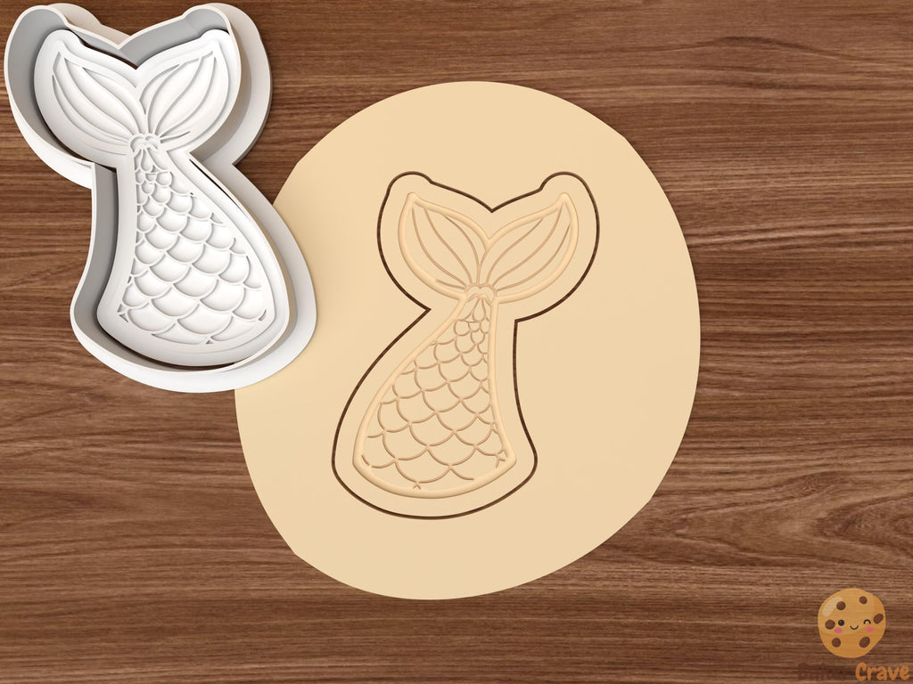 Mermaid Tail Cookie Cutter STL File