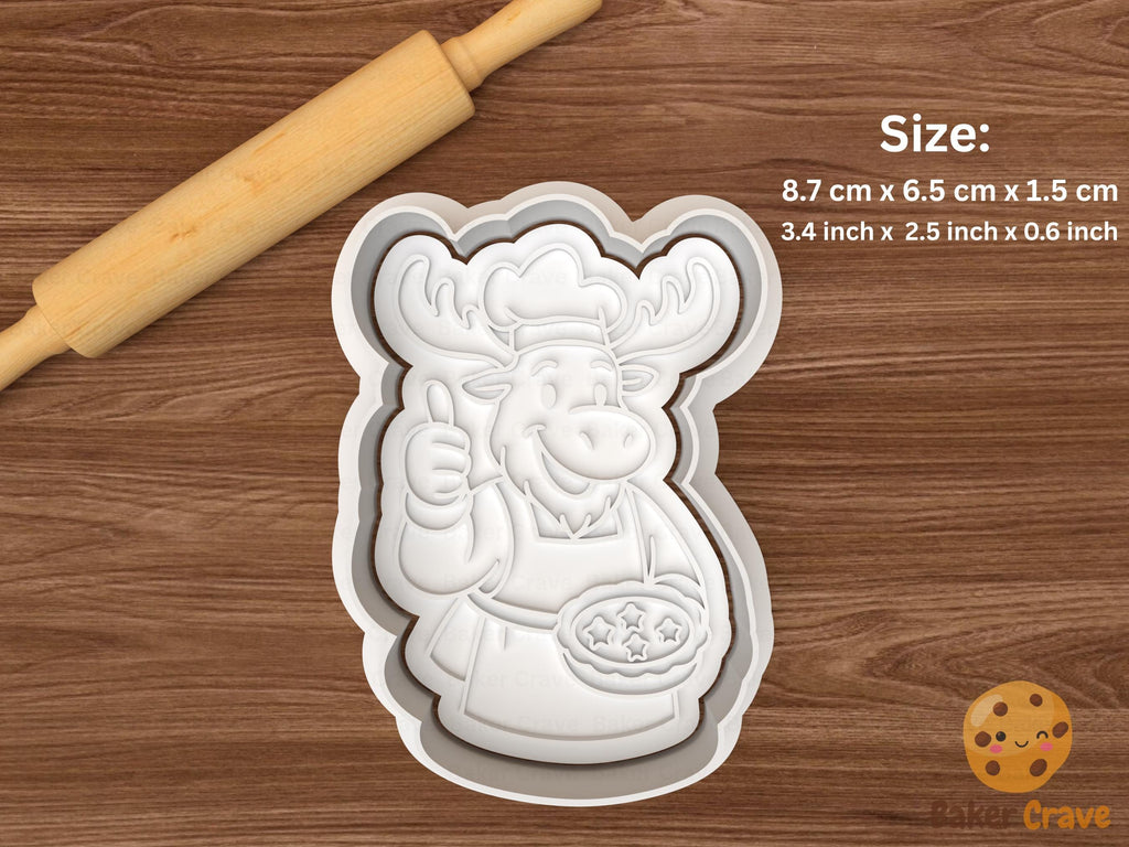 Christmas Moose Cookie Cutter Set STL File