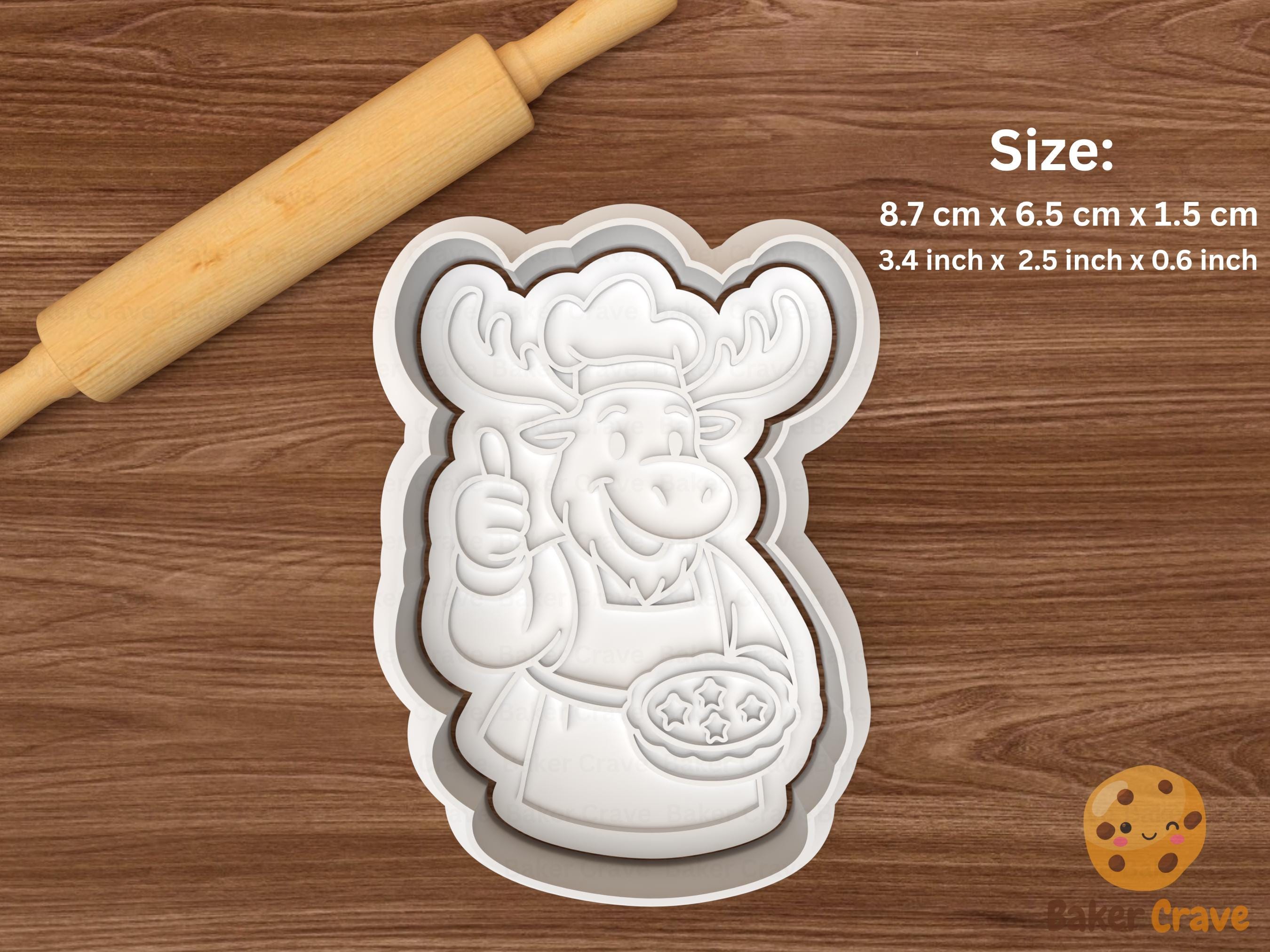 Christmas Moose Cookie Cutter Set STL File