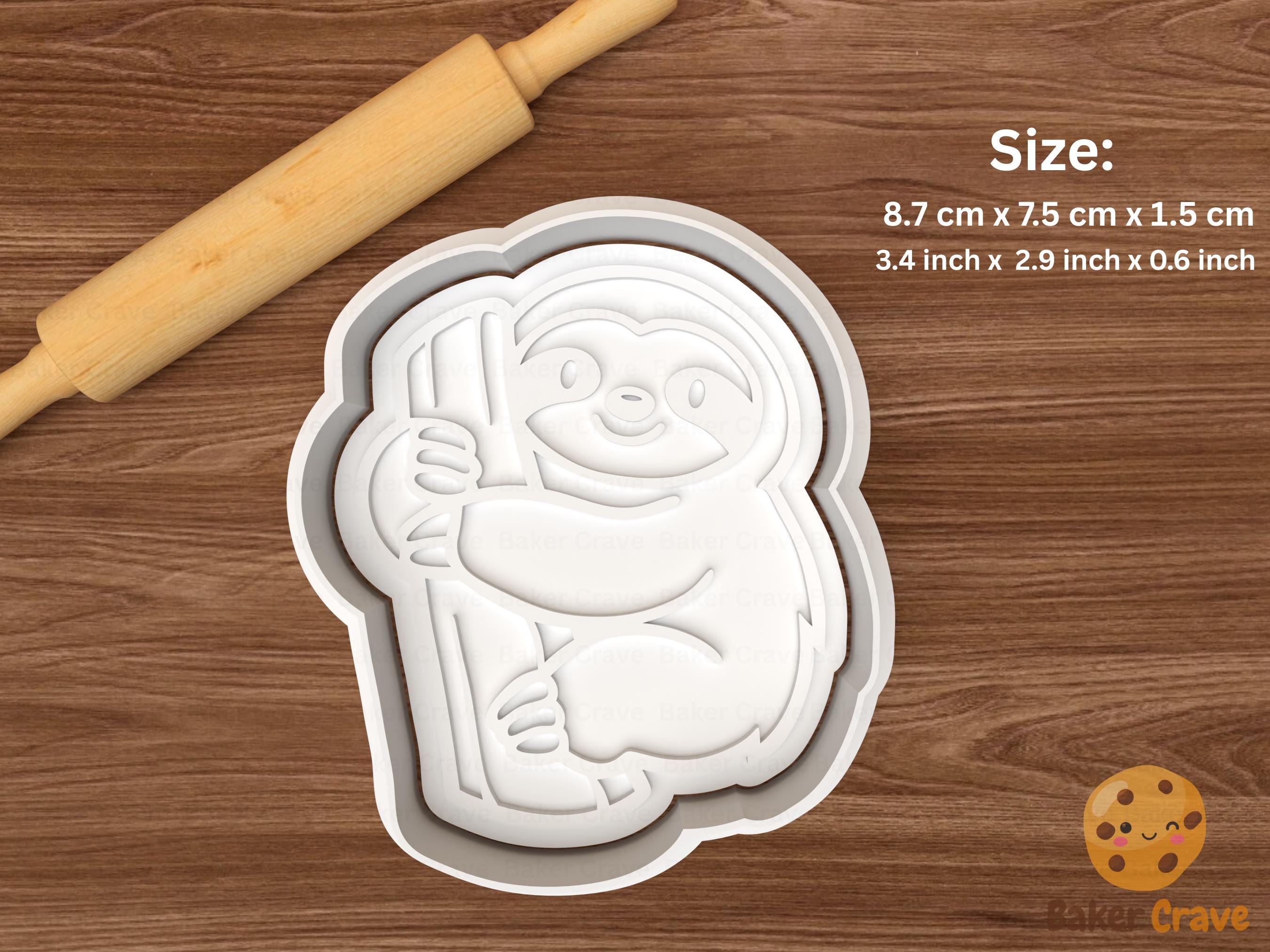 Sloth Cookie Cutter Set STL File